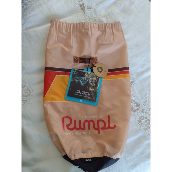 Rumpl The Original Puffy Blanket 1 Person 52x75 R100 Brown Tan Cut Run Jogger - Picture 4 of 9